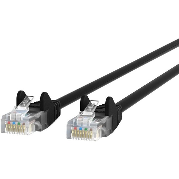 Belkin Patch Cable - Rj-45 (M) - Rj-45 (M) - 30 Ft - ( Cat 5E ) - Black A3L791-30-BLK-S - main